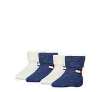 Tommy Hilfiger CLSSC SOCK, Calzini, Unisex - Bimbi 0-24, Blu (Navy Combo), 23-26