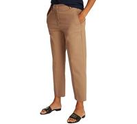 Tommy Hilfiger Co Blend Slim Straight Chino Ww0Ww40504, Pantaloni in Tessuto, Donna, Khaki (Safari Canvas), 32