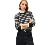 Tommy Hilfiger Co Cable C-Nk LS Sweater Ww0Ww44993, Maglione Pullover, Donna, Nero (Black/Calico Multi STP), XS