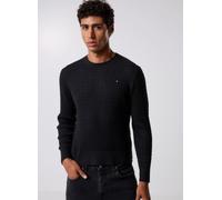 Tommy Hilfiger - Co Cable Fine Gg C-N WW0WW44993 Nero - Abbigliamento XXL Nero