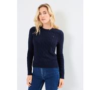 Tommy Hilfiger Donna Pullover Co Cable Scollo Rotondo, Blu (Dark Night Navy), XXL