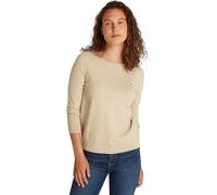 Tommy Hilfiger Co Jersey Stitch Boat-Nk Sweater Ww0Ww40099, Maglione, Donna, Khaki (Sandalwood), 3XL
