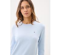 Tommy Hilfiger Donna Pullover Jersey Fine con Scollo Rotondo, Blu (Breezy Blue), L