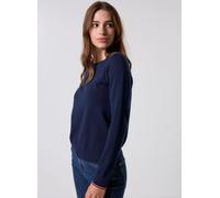Tommy Hilfiger Co Jersey Stitch C-Nk LS Swt Ww0Ww44984, Maglione Pullover, Donna, Blu (Dark Night Navy GS), M