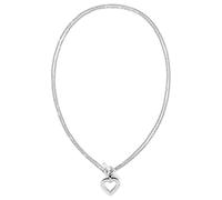 Tommy Hilfiger Jewelry Collana a Doppia Catena da Donna in Acciaio Inossidabile con un Pendente a Forma di Cuore - 2780967