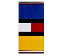 Tommy Hilfiger Colore Blocco Bianco, Blu Navy, Rosso, Giallo Cotone BEACH TOWEL