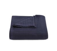 Tommy Hilfiger - Coperta, biancheria da letto in cotone di alta qualità, lussuosamente morbido, design per la casa (Essential Weave Navy, King)