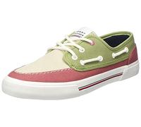 Tommy Hilfiger CORE BOAT SHOE CANVAS, Sneaker vulcanizzate Uomo, Rosso (Dockside Red), 47 EU