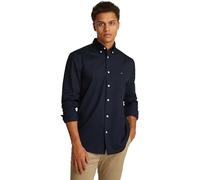 Tommy Hilfiger Core Flex Popeline Solid RF Camicia Mw0mw39988 L/S, Blue (Desert Sky), M Uomo