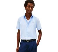 Tommy Hilfiger Core Flex Poplin Solid S/S Shirt MW0MW42248C3Q001 S/S Camicia da Uomo, Blu, XS