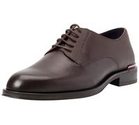 Tommy Hilfiger Core RWB Hilfiger Text Lth Shoe Fm0fm05255, Scarpe Derby Uomo, Marrone (Cocoa), 44 EU