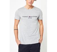 Tommy Hilfiger Core Tommy Logo Tee Mw0mw11465, Maglietta a Maniche Corte Uomo, Grigio (Cloud Htr), XXL