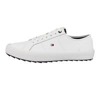 Tommy Hilfiger CORE VULC CLEATED LTH FM0FM04821, Uomo, Bianco (White), 44 EU