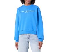 Tommy Hilfiger Corp Logo Mdrn Swtsrt Ww0Ww47831 Felpa Pullover, Blue (Mesmerizing Blue), M Donna