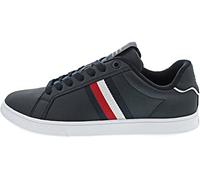 Tommy Hilfiger CORPORATE LEATHER CUP STRIPES FM0FM04732, Uomo, Blu (Desert Sky), 40 EU