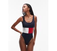 Tommy Hilfiger - Costume da bagno blu navy con bandiera M