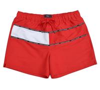 Tommy Hilfiger Costume da bagno con bandiera rossa, Colore: rosso, M