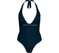 Tommy Hilfiger Costume da Bagno Donna One Piece Allacciatura sul Collo, Blu (Dark Night Navy), M