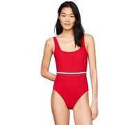 Tommy Hilfiger Costume da Bagno Donna One Piece Scollatura sulla Schiena, Rosso (Primary Red), M