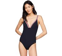 Tommy Hilfiger Costume da Bagno Donna Triangle One Piece Cut-out, Blu (Desert Sky), M
