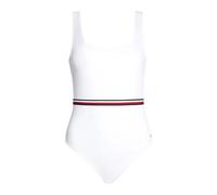 Tommy Hilfiger - Costume Intero con Scollo Squadrato - - Swimwear - Donna - Bianco - M