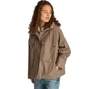 Tommy Hilfiger Donna Parka Cotton Nylon Short con Cappuccio, Marrone (Tundra Brown), 50