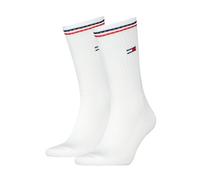 Tommy Hilfiger Crew, Calzini Unisex - Adulto, Bianco, 35-38