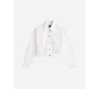 Tommy Hilfiger Crop Back Flag Denim W - Giubbotto - Donna - Bianco L