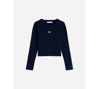 Tommy Hilfiger Crop Rib Knit Jr - T-shirt - Blu nd_10