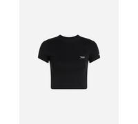 Tommy Hilfiger Crop Signature W - T-shirt - Donna - Nero S