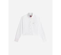 Tommy Hilfiger Relaxed Crop Shirt Ecru Taglia: L | Magliette intime Outlet | Donna | Marrone