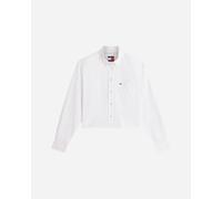 Tommy Hilfiger Crop W - Camicia - Donna - Bianco S