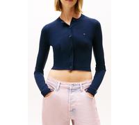 Tommy Hilfiger Cropped Rib Cardigan Dark Night Navy Taglia: M | Maglie a manica lunga Outlet | Donna | Nero
