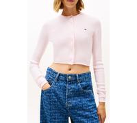 Tommy Hilfiger Cropped Rib Cardigan Light Pink Taglia: M | Cardigan Outlet | Donna | Rosa