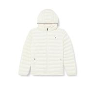 Tommy Hilfiger Women's CRV LW PADDED GLOBAL STRIPE JKT Puffer Jacket, Ancient White, 46