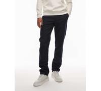 Tommy Hilfiger - Denton - Pantaloni chino blu navy spazzolati 36