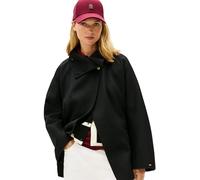 Tommy Hilfiger DF Wool GB Funnel Nk Coat Ww0Ww47758 Altri Cappotti, Black (Black), XL Donna