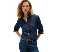 Tommy Hilfiger DNM Milo Reg Shirt Ww0ww47453 Camicia L/S Donna (Pacco da 1)