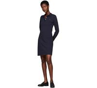 Tommy Hilfiger Donna Abito a Polo 1985 Pique Polo Dress Slim Fit, Blu (Desert Sky), L
