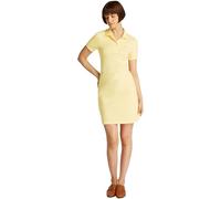 Tommy Hilfiger Donna Abito a Polo 1985 Pique Slim Fit, Giallo (Citronella), M