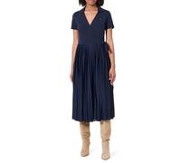 Tommy Hilfiger Donna Abito a Polo 1985 Pleated Wrap da Legare, Blu (Dark Night Navy), S