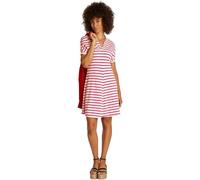 Tommy Hilfiger Donna Abito a Polo Lyocell Fit & Flare, Multicolore (Calico/Primary Red M STP), S
