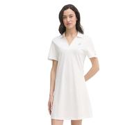 Tommy Hilfiger Donna Abito a Polo Script Corto, Bianco (Ecru), XS