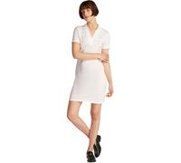 Tommy Hilfiger Donna Abito a Polo Slim Fit V-Neck Corto, Bianco (Ecru), XL