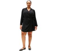 Tommy Hilfiger Donna Abito a Portafoglio Fluid con Colletto, Nero (Black), 54