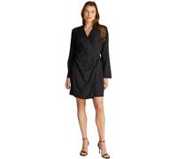 Tommy Hilfiger Donna Abito Fluid Short Abito a Portafoglio, Nero (Black), 48