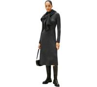 Tommy Hilfiger Donna Abito in Maglia Soft Wool Lunghezza Midi, Grigio (Dark Grey Heather), XXL