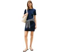 Tommy Hilfiger Donna Abito New Cody Slim Short Dress in Cotone, Blu (Dark Night Navy), M