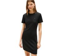 Tommy Hilfiger Donna Abito New Cody Slim Short Dress in Cotone, Nero (Black), 3XL