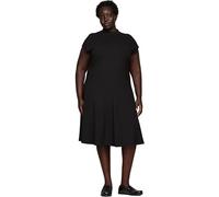 Tommy Hilfiger Donna Abito Rib Dress Maniche Corte, Nero (Black), 52